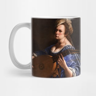 Self-Portrait as A Lute Player by Artemisia Gentileschi Mug